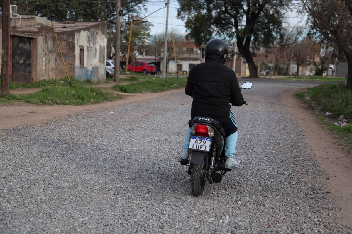 El estabilizado pétreo dejó atrás años de vivir en calles de tierra