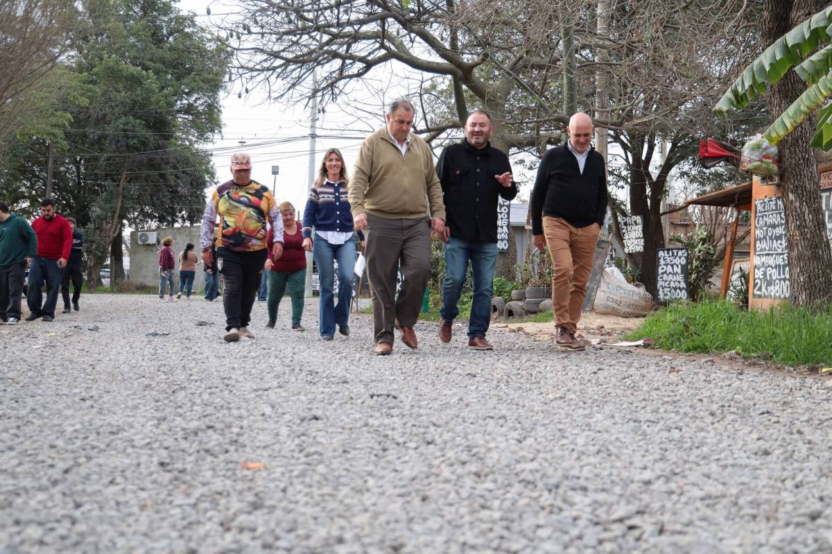 El estabilizado pétreo dejó atrás años de vivir en calles de tierra