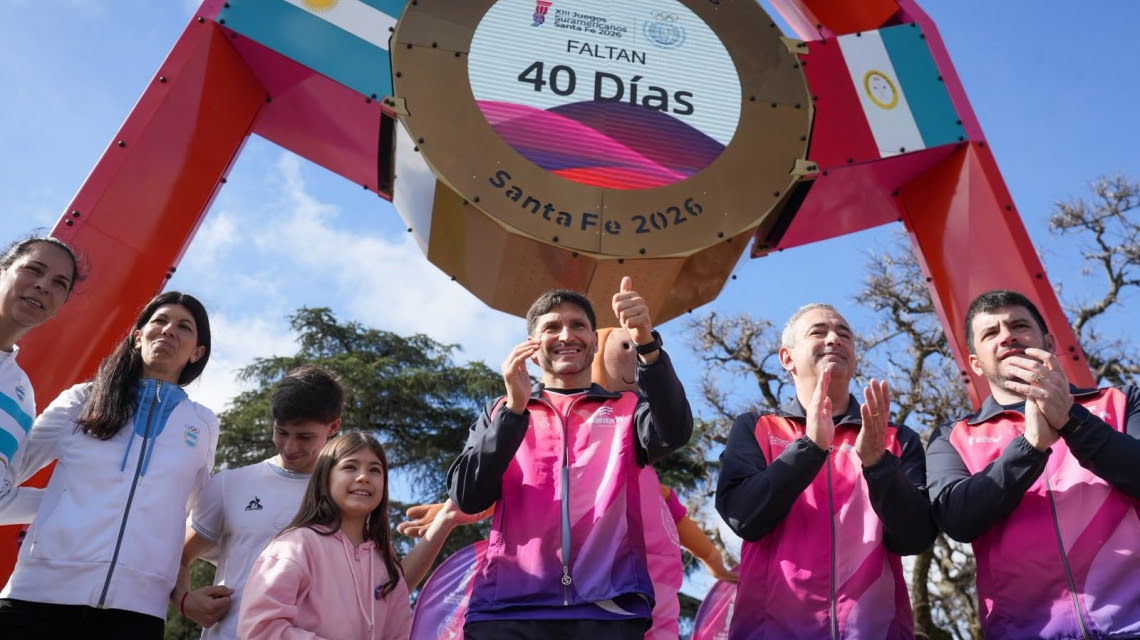 Rosario encendió el reloj a 40 días de los Juegos Suramericanos