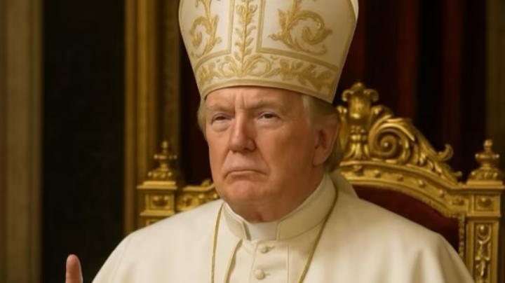 Trump se vistió de Papa 