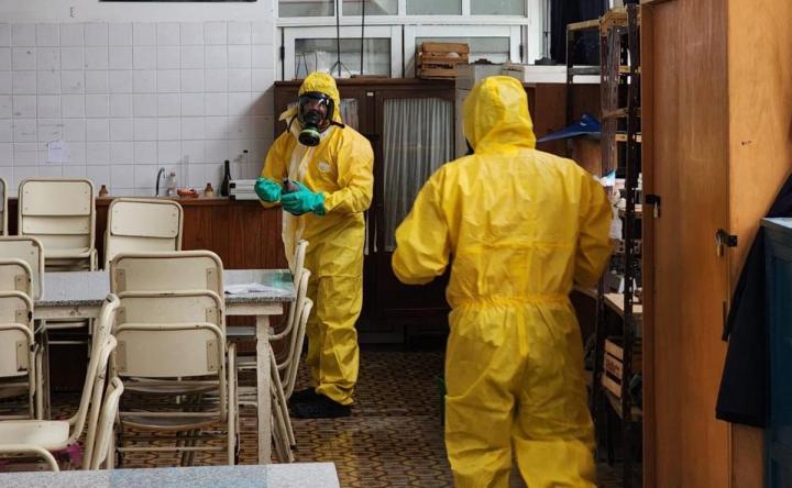 Derrame químico: evacuan a 300 alumnos de una escuela 