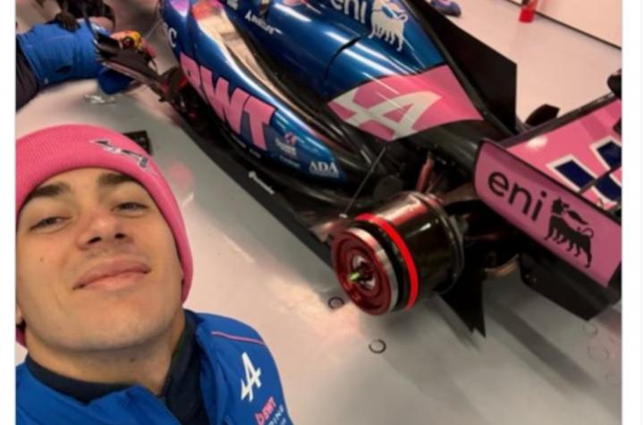 Franco Colapinto se mostró “enamorado”