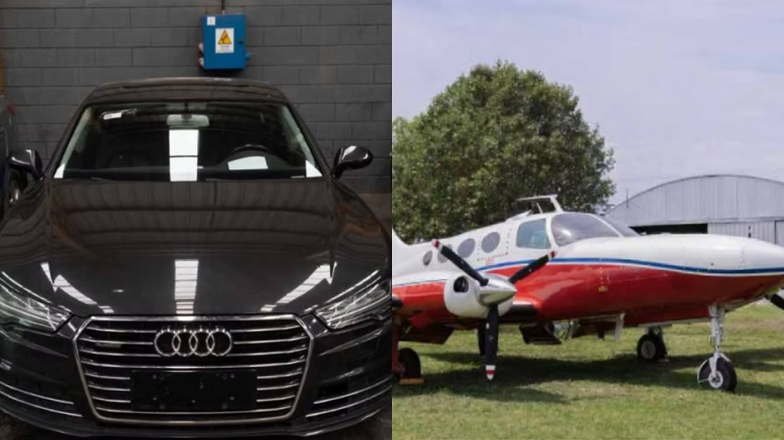 Un avión, en la subasta de bienes incautados al delito