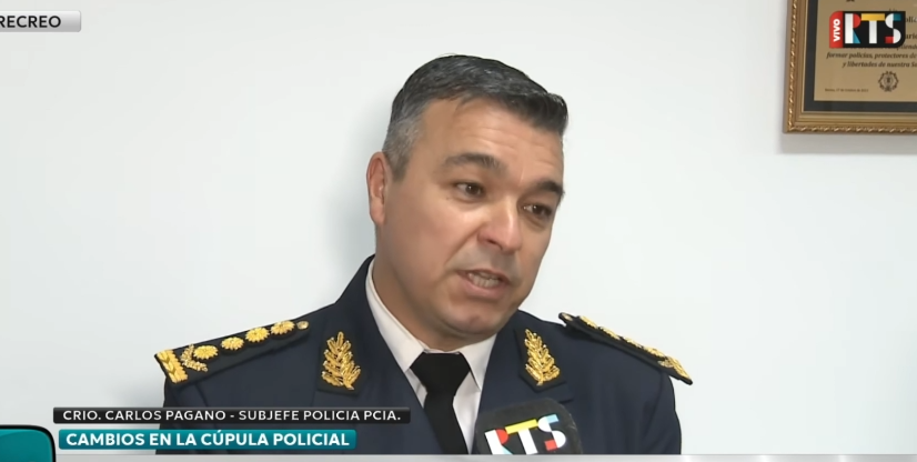 Carlos Pagano es el nuevo subjefe de Policía de Santa Fe