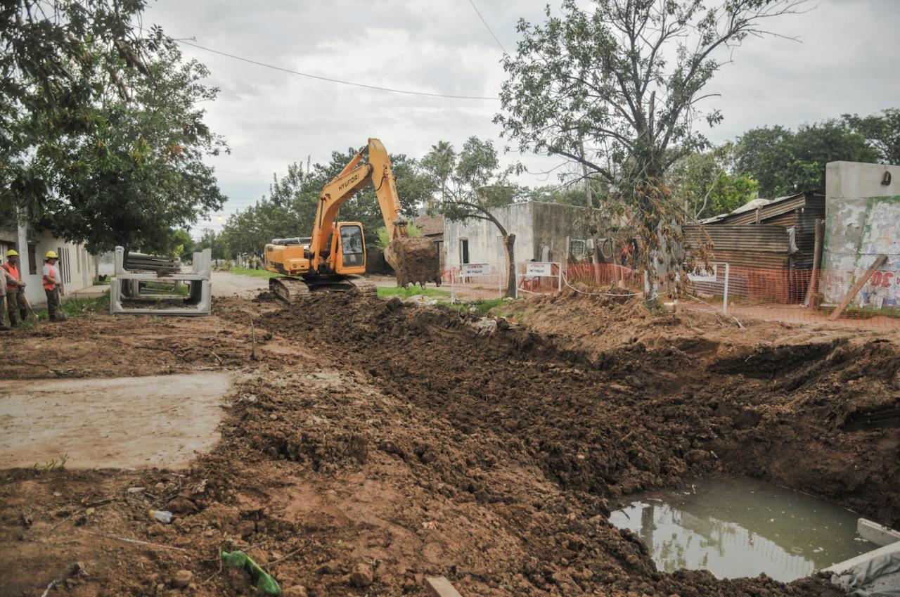 Avanzan los trabajos para mejorar los desagües pluviales