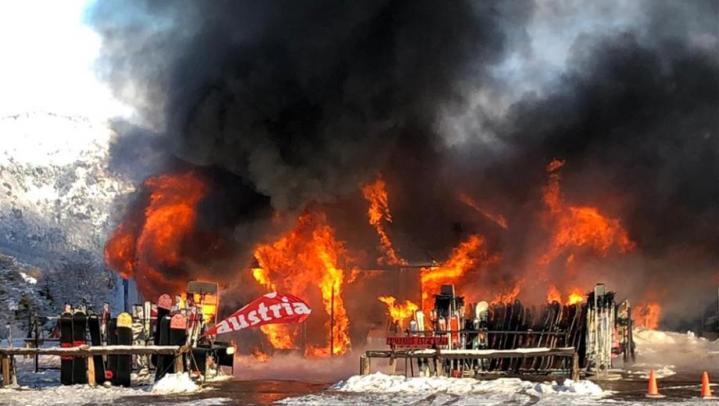 Otro incendio en la base del Cerro Chapelco