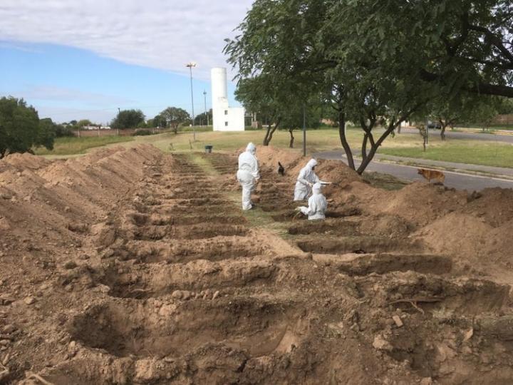 Cavan cientos de fosas en un cementerio de Córdoba
