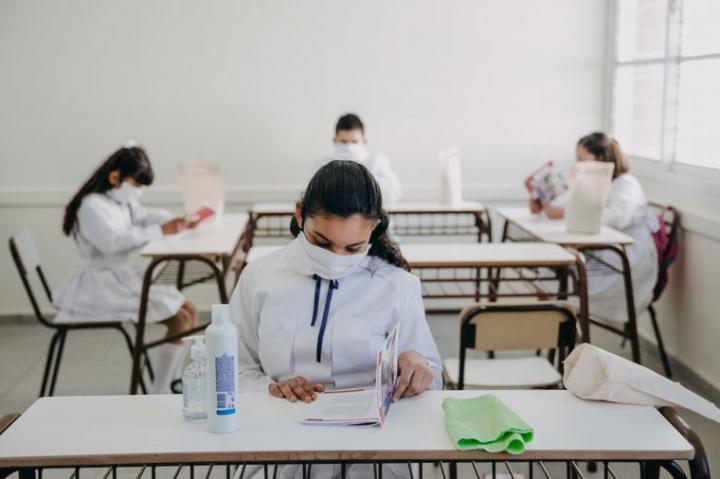Volvieron las clases presenciales en San Juan