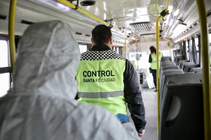 Más controles sobre los colectivos de Santa Fe