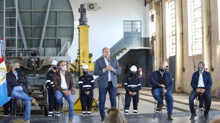 Reinauguraron los talleres ferroviarios de San Cristóbal