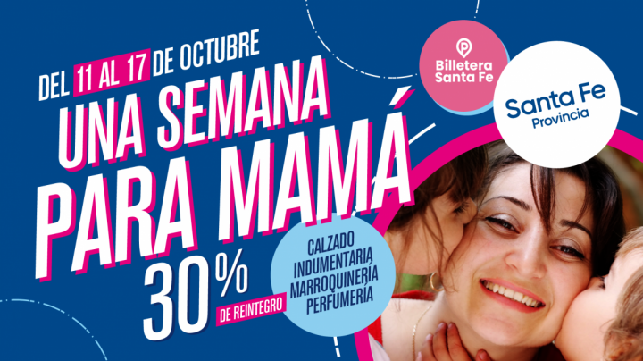 Billetera Santa Fe suma beneficios por el Día de la Madre