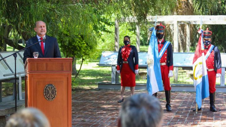 El gobernador en el acto de la Fundación de Santa Fe