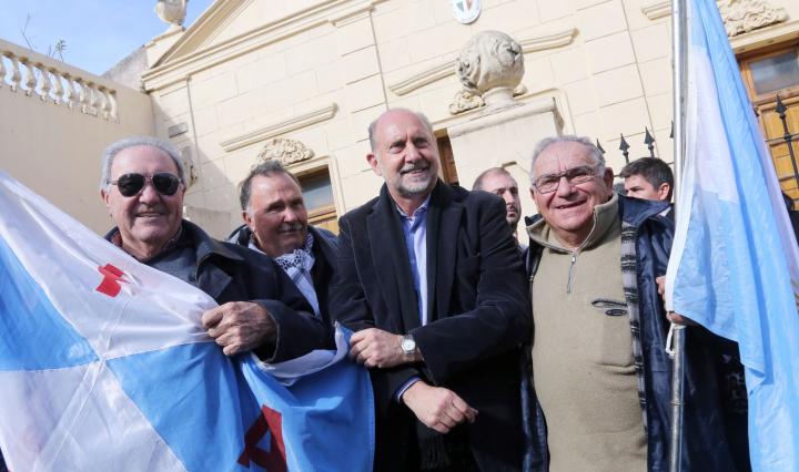 Omar Perotti en el aniversario del Grito de Alcorta