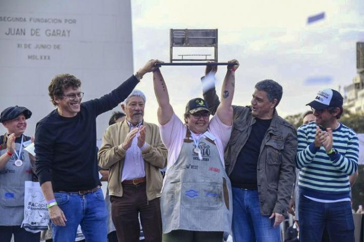 Una mujer es la mejor parrillera de la Argentina