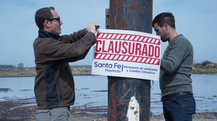 Clausuran un basural a cielo abierto en Capitán Bermúdez
