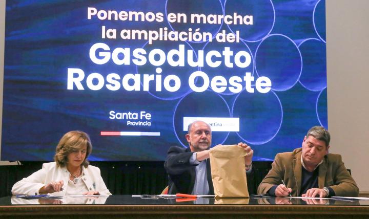 Amplían el Gasoducto Gran Rosario: 120 mil vecinos beneficiados