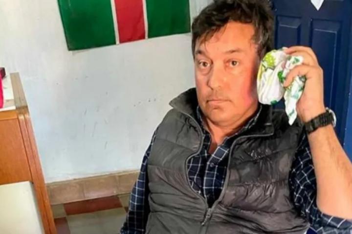 Feroz golpiza de un jefe comunal a un productor