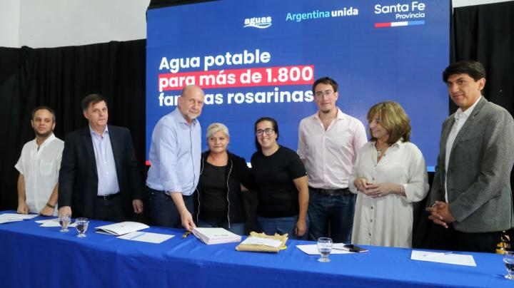 Rosario: 1800 familias accederán al agua potable