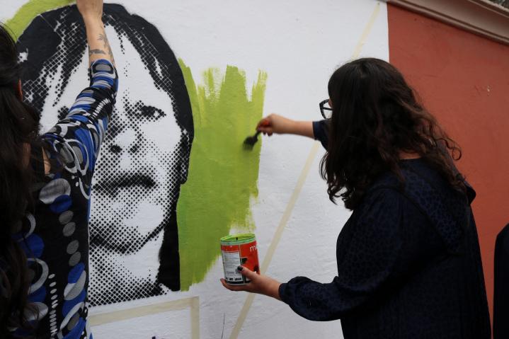 Pintaron un mural en homenaje a Paula Perassi