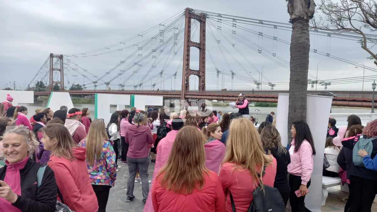 Cáncer de mama: 300 personas marcharon para concientizar