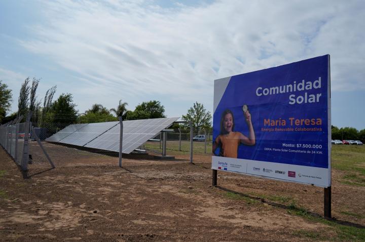Santa Fe inauguró la primera comunidad solar de la provincia