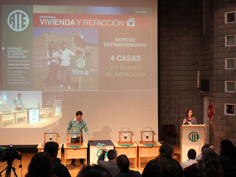 ATE Vivienda: 5000 afiliados participaron del primer sorteo
