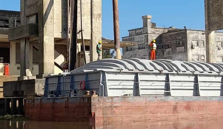 Primer embarque desde el puerto santafesino: 6200 t de maíz a Uruguay