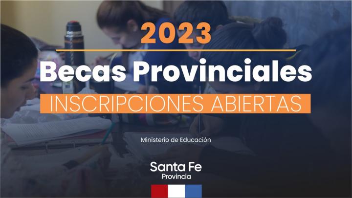 Santa Fe: inscriben a las becas educativas 2023
