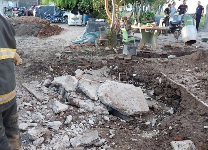 Un bebé y un hombre murieron al explotar un pozo negro