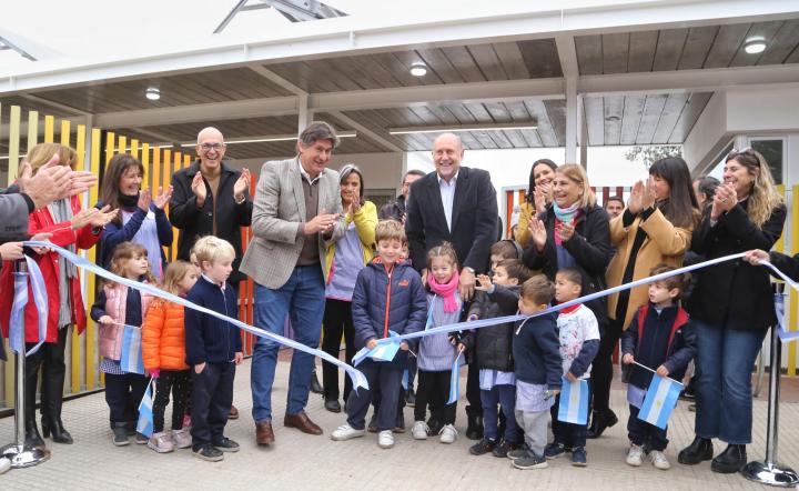 Perotti inauguró otro jardín de infantes pospandemia