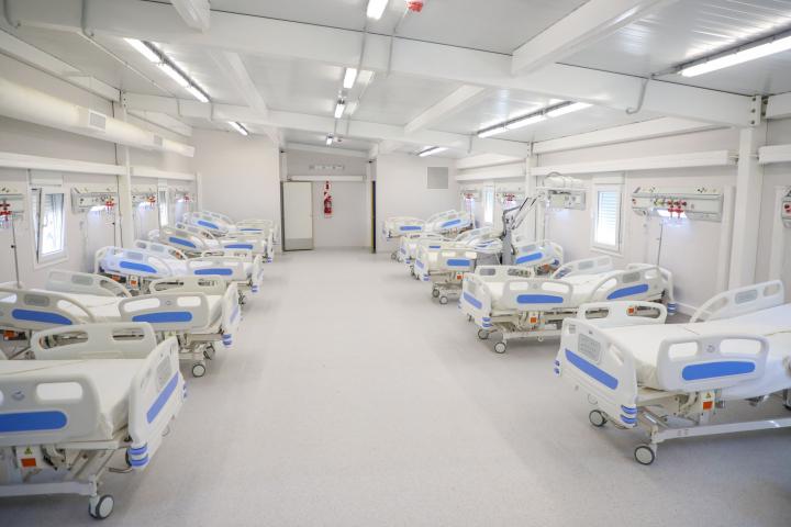 El flamante equipamiento del hospital.