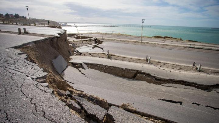 Se desmoronó la Ruta Nacional 3 en Comodoro Rivadavia