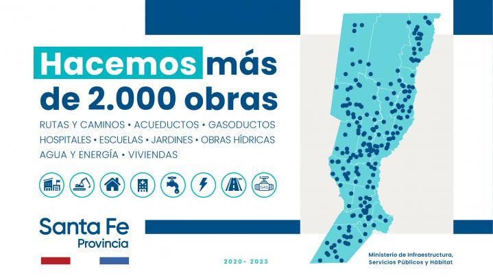 Perotti: más de 2000 obras en cuatro años de gestión 