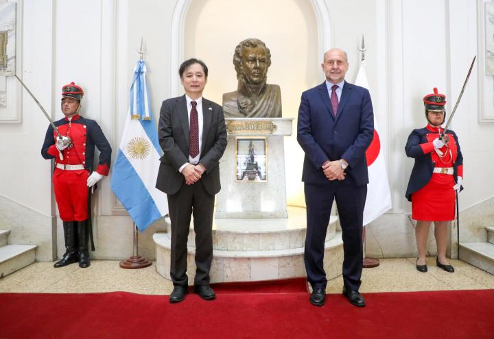 Perotti recibió al embajador de Japón en Argentina