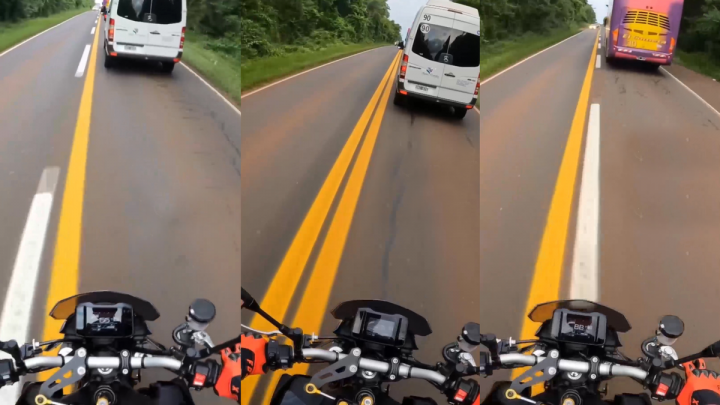 Motociclista se filmó a 215 km/h en ruta del Parque Iguazú