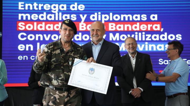 Reconocimiento histórico a soldados de la Guerra de Malvinas