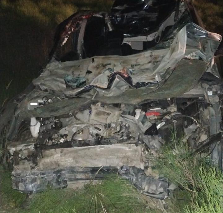 Dos autos chocaron un caballo suelto en la Autopista Santa Fe-Rosario
