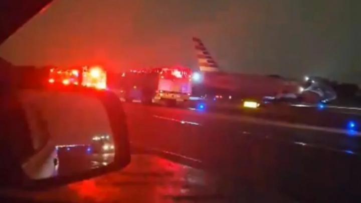 Un rayo impactó a un avión que iba a Miami 