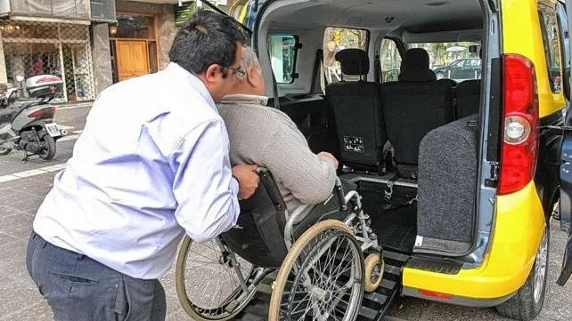 Los transportistas de personas con discapacidad están de paro