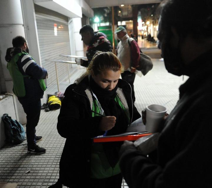 Operativo Invierno para personas en situación de calle