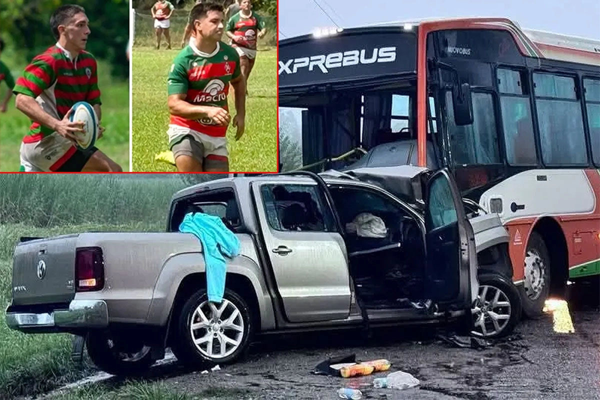 Murieron dos jóvenes rugbiers en trágico choque
