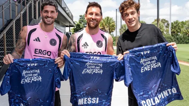 Sueño cumplido: Colapinto se encontró con Lionel Messi 