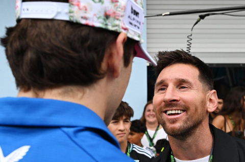 Messi y Colapinto volvieron a encontrarse en Miami
