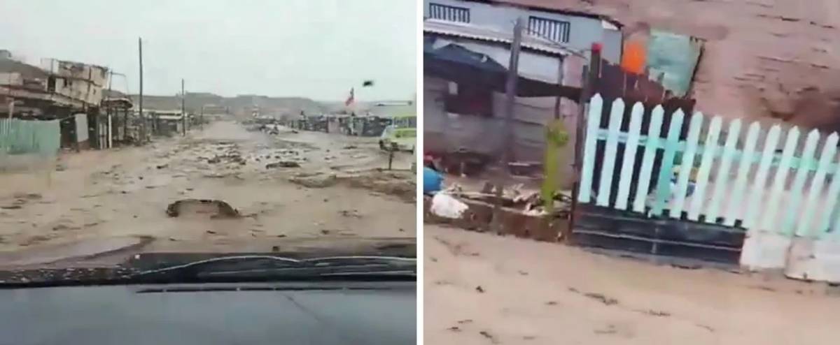 Voraz aluvión en Chile: evacuaron una localidad costera