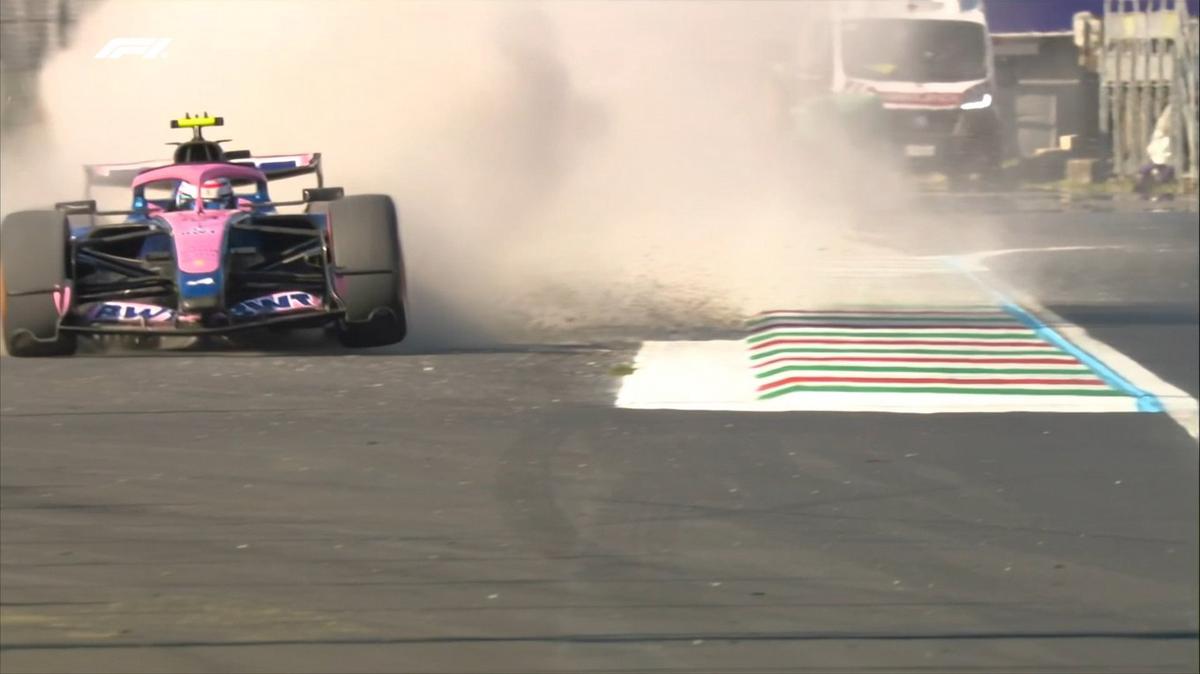 ¡Qué muñeca, Franco! así fue el despiste de Colapinto en Monza