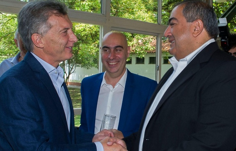 Macri brindó con la CGT en Olivos