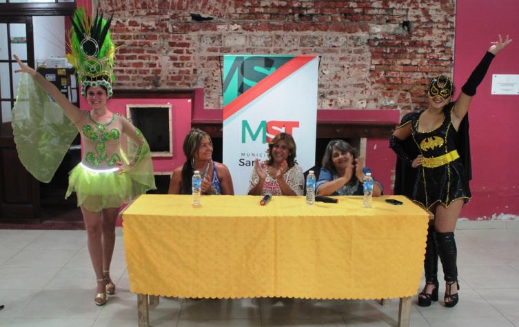 Durante la presentación.