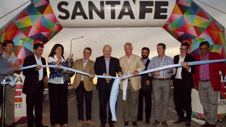 Lifschitz inauguró un nuevo acceso a Puerto San Martín