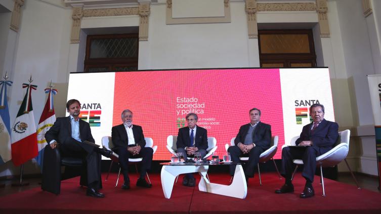 Constitucionalistas mexicanos en la ciudad de Santa Fe