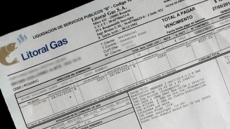 Vecina recibió factura de gas con aumento del 700 %